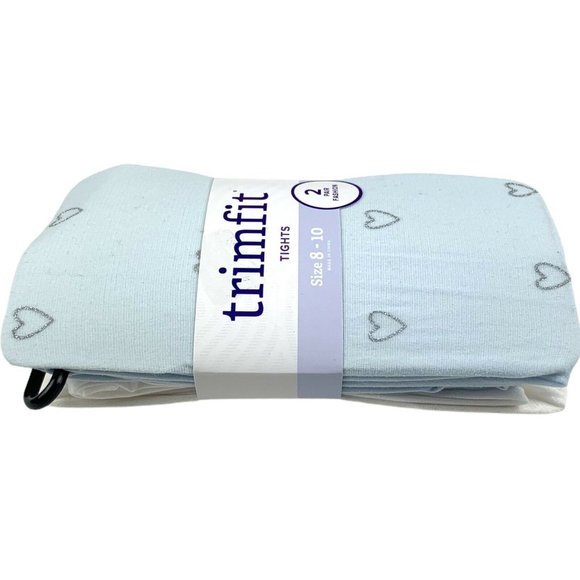 Trimfit Girl Bundle Blue & White, Pink & White Fashion Leggings SZ 8-10 - Picture 3 of 6